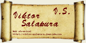 Viktor Salapura vizit kartica